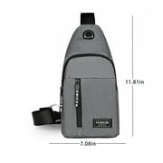 Vikakiooze Waterproof Strap Bag Crossbody Backpack With Headphone Hole Strap Backpack Hiking Backpack Multipurpose Crossbody Chest Bag